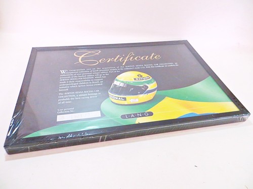 MINICHAMPS 'LANG SENNA F1 RACING CAR COLLECTION SET, LIMITED EDITION CERTIFICATE
