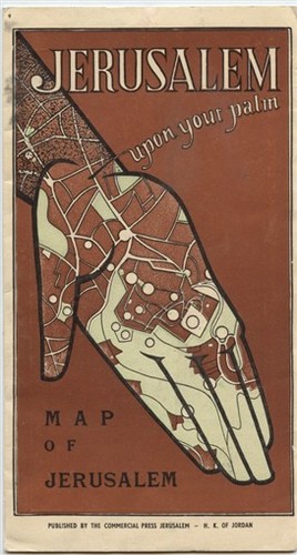 Map of Jerusalem Upon Your Palm Hashemite Kingdom of Jordan