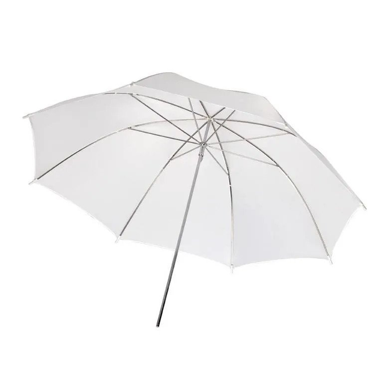 Ombrello 101cm bianco traslucido - Immagine 2