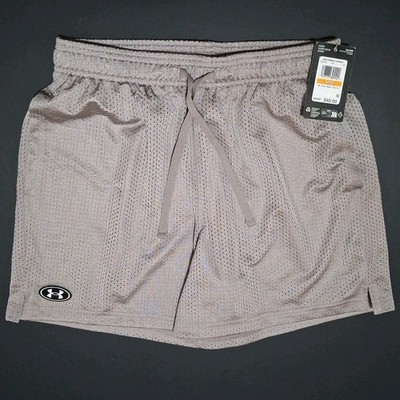 Under Armour 1383355 Mens' Small UA Icon Mesh 5'' Shorts, Tetra Gray
