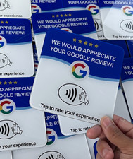 NFC Google Review Card Tap to Review Business Card Reseller Bulk Lot - 38 pieces
