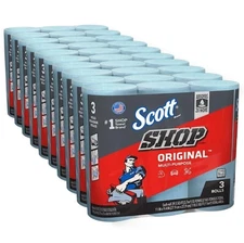 Scott Shop Towels Original Blue Shop Towels Bundle of 10 - 3-Packs 10 (30 rolls)