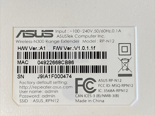 Asus RP-AC56 & RP-N12 Range Extender wireless dual band bianco usato in ottime condizioni - Foto 6 di 11
