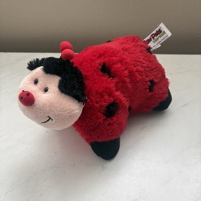 2010 Pillow Pets Pee Wee Ladybug 11  Red Black MS Lady Bug Soft Stuffed Plush