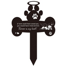 Pet Grave Markers Dog - Pets Memorial Stone Decorations Cemetery Headstones D...