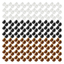 100 Pack Mini Hair Claw Clips 1.5cm Tiny Plastic Hair Clips Black Brown Clear