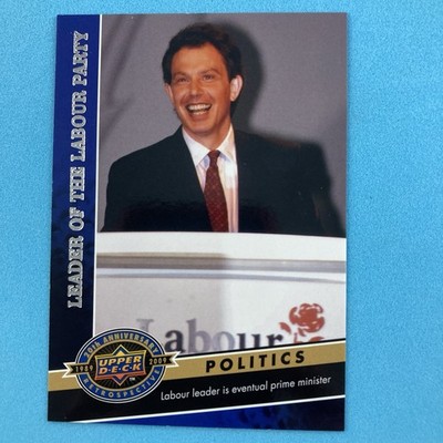 Prime Minister Tony Blair 2009 Upper Deck 20th Anniversary Insert #670