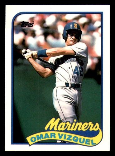 1989 Topps Traded Tiffany #122T Omar Vizquel RC - Seattle Mariners