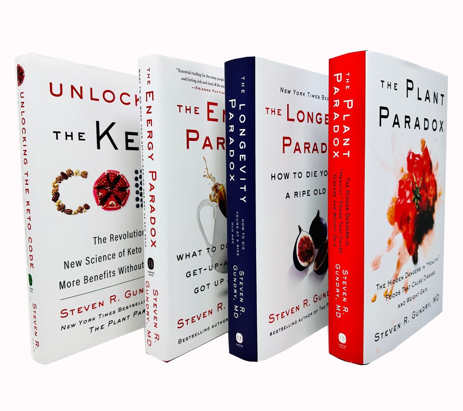 Dr. Steven R Gundry MD 4 Books Collection Set The Plant Paradox, The Longevity