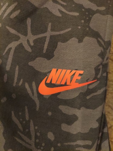 New Boys Nike logo Sweatpants Bottoms Size 5 Grey MSRP $44 - Picture 2 of 6