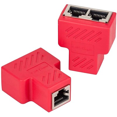 Ethernet Splitter RJ45 2 Ports, 10 Gbit/s Übertragung, langlebig und effektiv