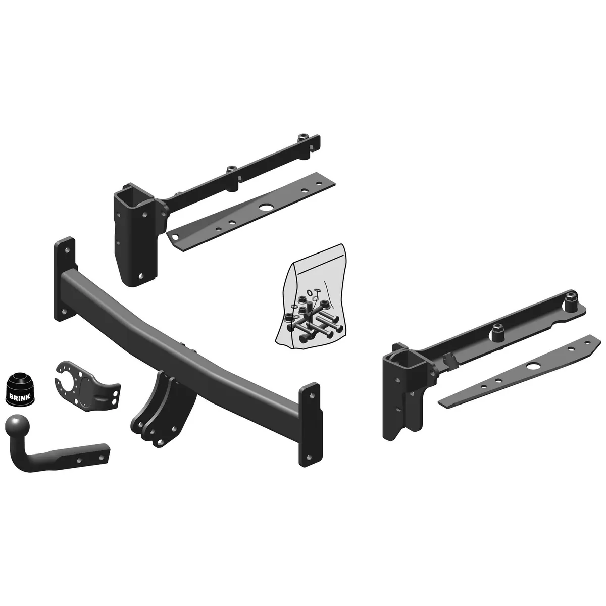 Brink Towbar for Subaru Legacy Estate 2003 2009 Swan Neck Tow