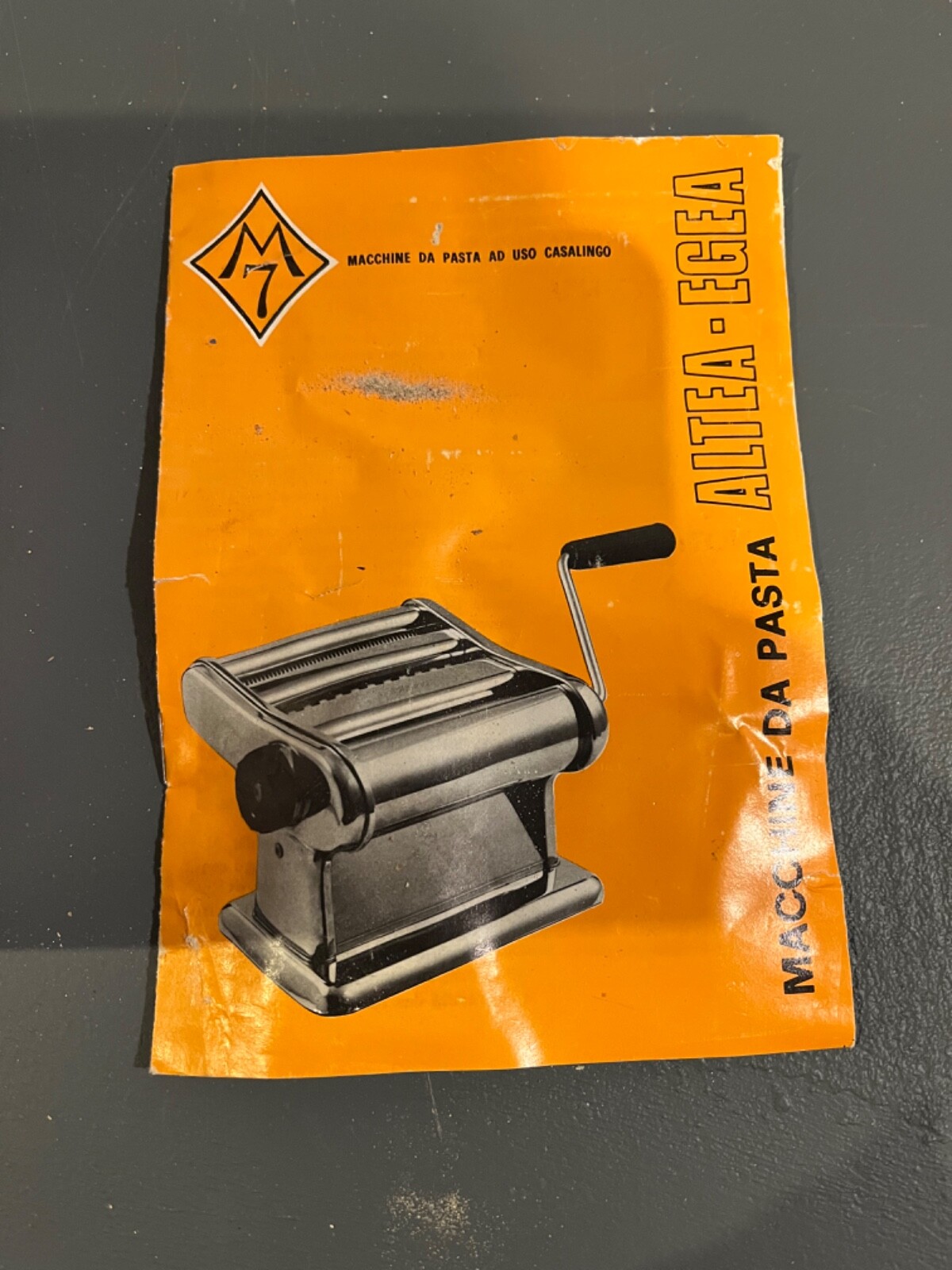 Vintage EGEA Lusso 160 PASTA MAKER Made In Italy Includes directions