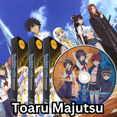 Anime DVD Toaru Majutsu no Index Season 1-3 Vol 1-74 End English