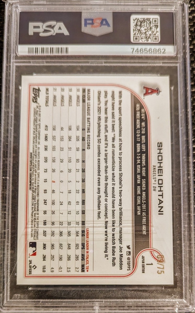 大谷翔平 2022 Topps1st Edition Green Foil Shohei Ohtani 2022 Topps