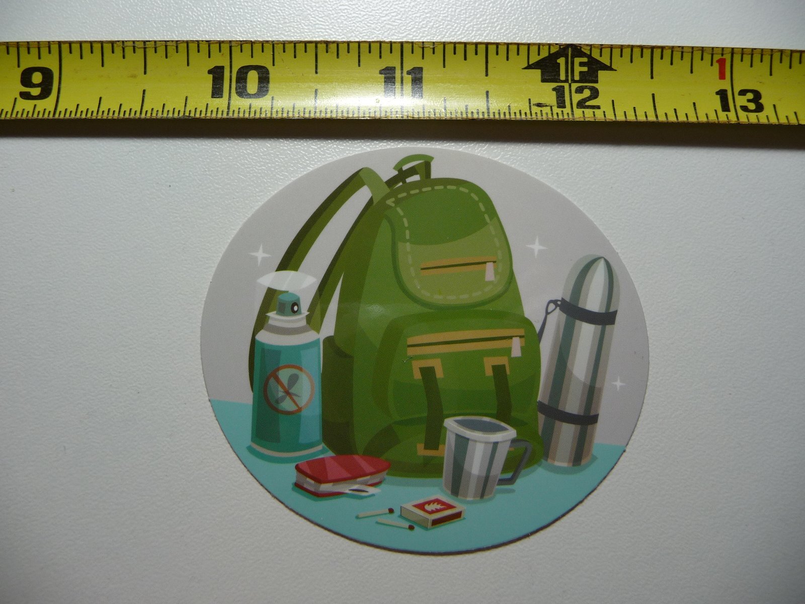 BACKPACK SUPPLIES DECAL STICKER CAMPING OUTDOORS HIKE HIKING NATURE ADVENTURE