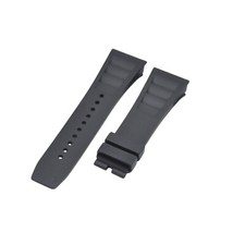 27mm Black Rubber Watch Strap For Richard Mille RM011,RM030,RM010,RM055,RM53