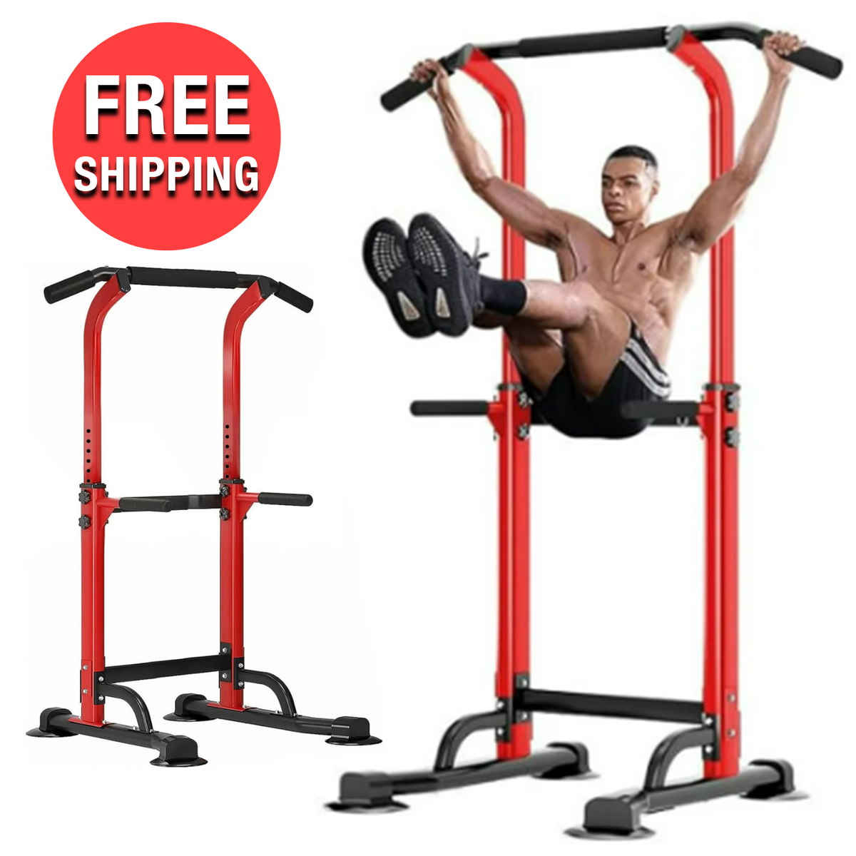 Dolphy Free Standing Pull Up Bar And Squat Rack DOLPHY Steel