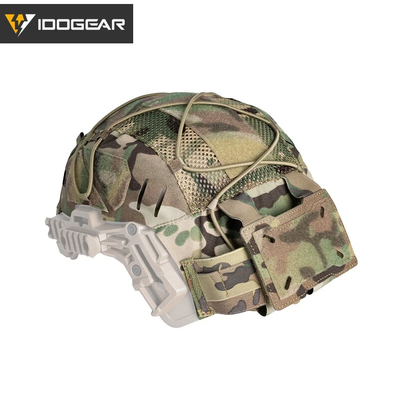 IDOGEAR Housse de casque tactique pour casque Wendy 3.0 avec poche batterie Camo
