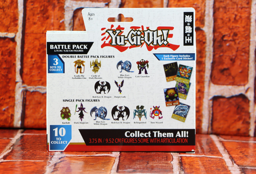 Konami Yu-GI-Oh Blue-Eyes White Dragon & Gate Guardian 3.75" Figure Battle Pack - Picture 2 of 8