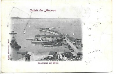 1908 ANCONA PANORAMA DEL PIER