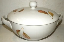 Autumn Leaves Coimbra Covered Tureen Bowl Portugal Porcelain Signed