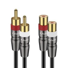 2 Rca Extension Cable Male To Female Copper Shell Goldplated 2rca Male To 2rca F