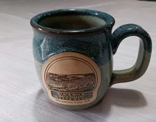 Sunset Hill Stoneware Black Rock Mountain State Park Coffee Mug Tea Cup Made USA