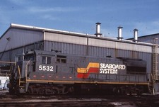 Duplicate Train Slide Seaboard U-30-B #5532 04/02/1980 Richmond Virginia