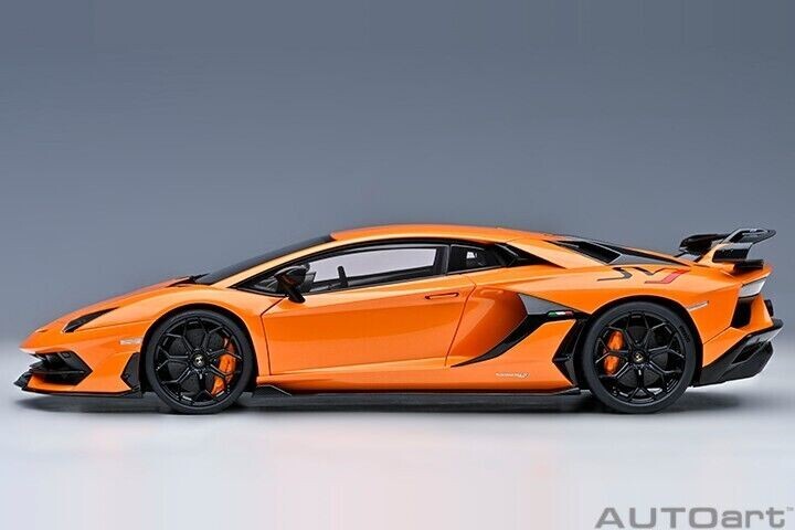 1/18 Lamborghini Aventador SVJ Arancio Atlas Pearl Orange Model By