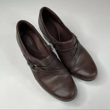 Clarks Genette Arc Clogs Brown Women's Size 8