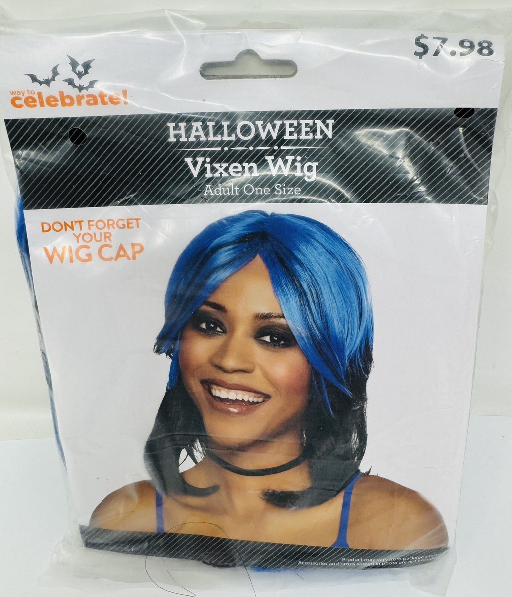 Wig Cap Kryssma Blue Wig Costume Wig Afro Wig Walmart Halloween