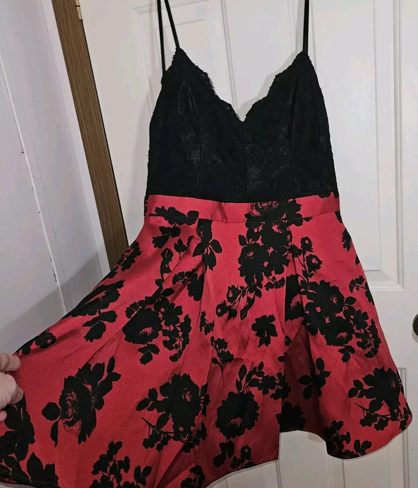 Vintage Y2K B. Vestido Darling Mini Linha A Império Cintura Tule Preto Renda Skatista 14 - Imagem 2 de 4