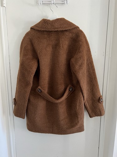 Trina Turk Women Alpaca Wool Pea Coat In Brown Size 2 - Picture 5 of 5
