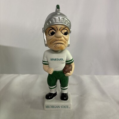 Michigan State Sparty BPI Bobble Head Porcelain 1996 Rare In Box New Condition