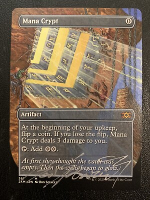 Mana Crypt Artist Proof Signed Sketched Double Masters 2XM MTG