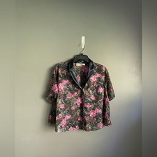 Vintage Victoria s Secret Gold Label Floral Top Size Large