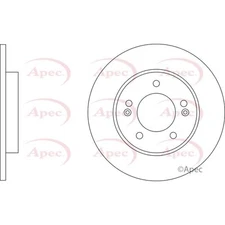 Apec Rear Brake Disc DSK3372 - OE High Quality Precision Engineered Part