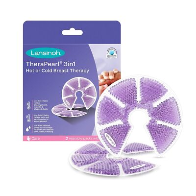 Lansinoh Therapearl 3-in-1 Breast Therapy for Breastfeeding mums, hot and cold 1