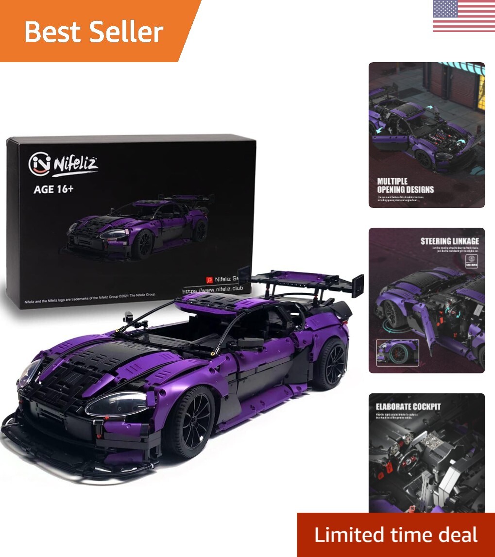 Super Sports car GT4 MOC Building Blocks and Construction Toy