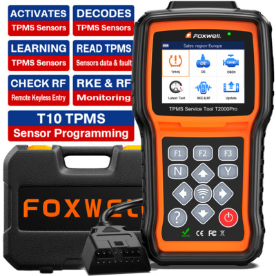 FOXWELL T2000 PRO TPMS Reset For VW Ford GM TPMS Relearn Tool Sensor Activation 