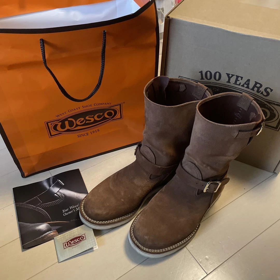 WESCO Custom Boss 9EE brown suede boots | eBay