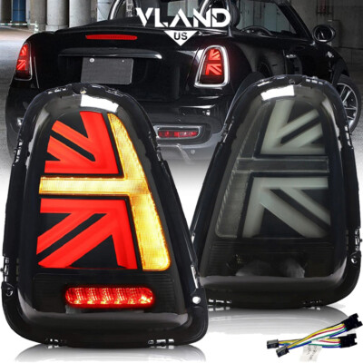 LED Tail Lights For 2007-2015 Mini Cooper R56 R57 R58 R59 Rear Lamps w/ Dynamic