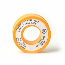Thrifco 1/2 " x 260 " Yellow Color Gas PTFE Thread Sealing Tape