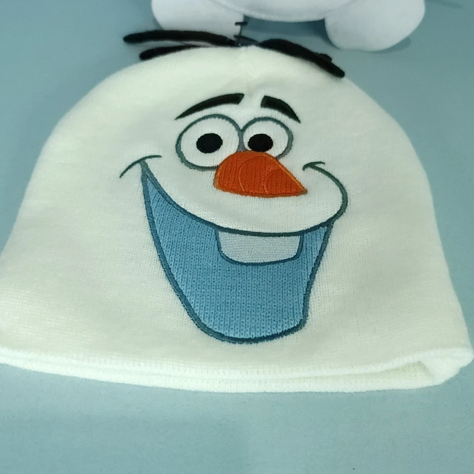 Niños Disney Frozen Olaf Gorro Invierno Sombrero Talla Única y Fieltro Bolso de Viaje Cartera Nuevo Foto 2 de 4