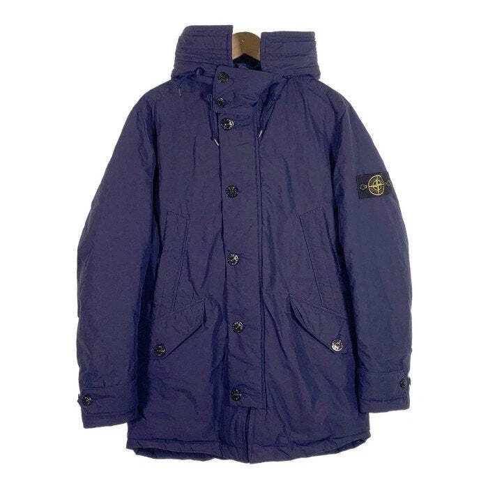 STONE ISLAND MICRO REPS PIUMINO giacca cappotto blu navy 631540926 pelliccia mancante taglia M