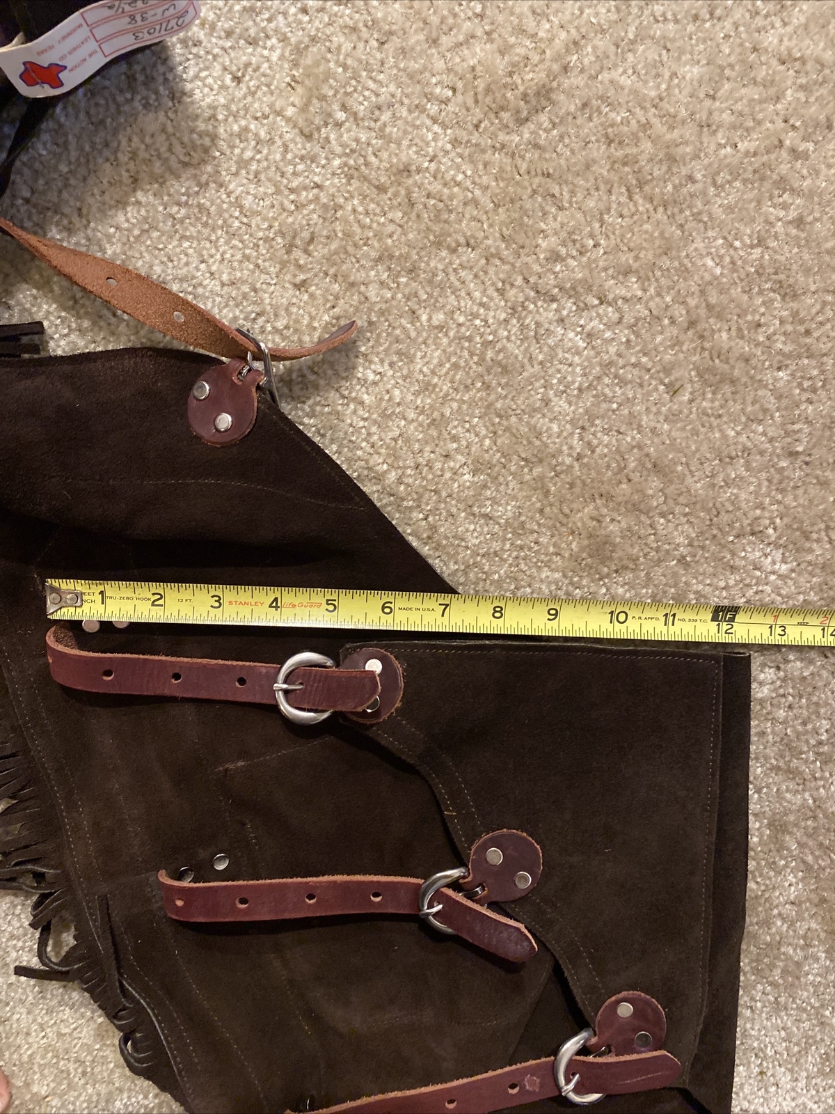 Unisex Suede Leather Western Chinks For Outdoor Sports and Horse Riding ...