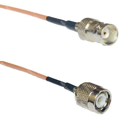 RG316DS BNC FEMALE to TNC MALE RF Cable FAST-SHIP LOT