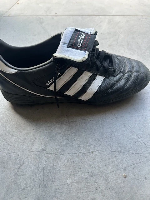 Scarpe Calcio Calcetto Adidas KAISER 5 TEAM Turf Nero Pelle - Immagine 3 di 4