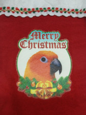 SALE!  Sun Conure / Sun Parakeet Parrot Exotic Bird Holiday Christmas Stockings